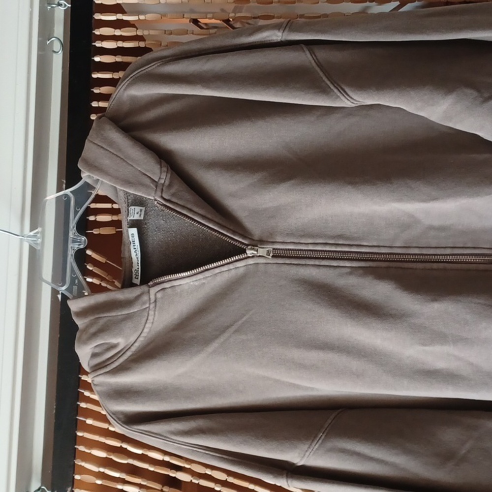 Brown/beige Zip-Up Hoodie